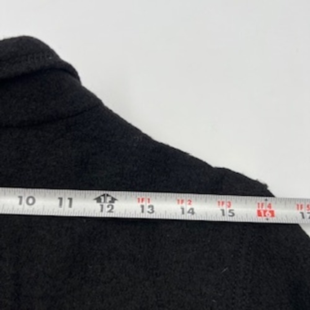 Lafayette 148‎ New York Womens black 100% Boiled Wool Stand Collar Jacket Size 6 - Picture 11 of 15